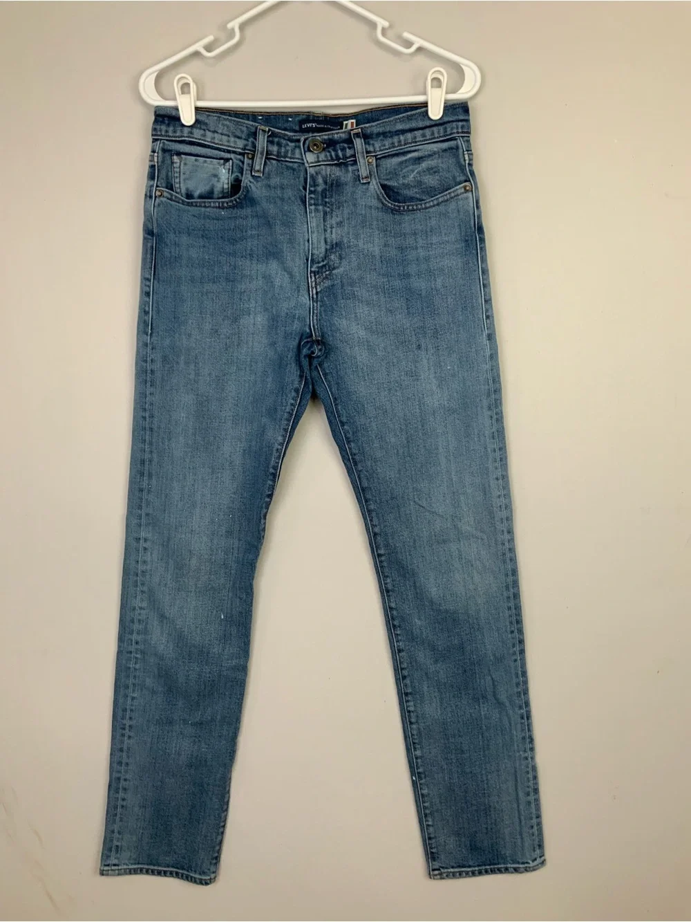 Levi's Made & Crafted 502 Jeans Sz 29x34 Regular Taper Selvedge Italian Denim